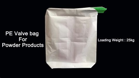 polyethylene bags with fitments and valves